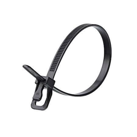 Retyz Cable Tie Assortment, 8 in, 10 in, 12 in L, 3.42 in Max Bundle Dia., Black, Nylon 6/6, 30 PK RTZ-MBK01-MA